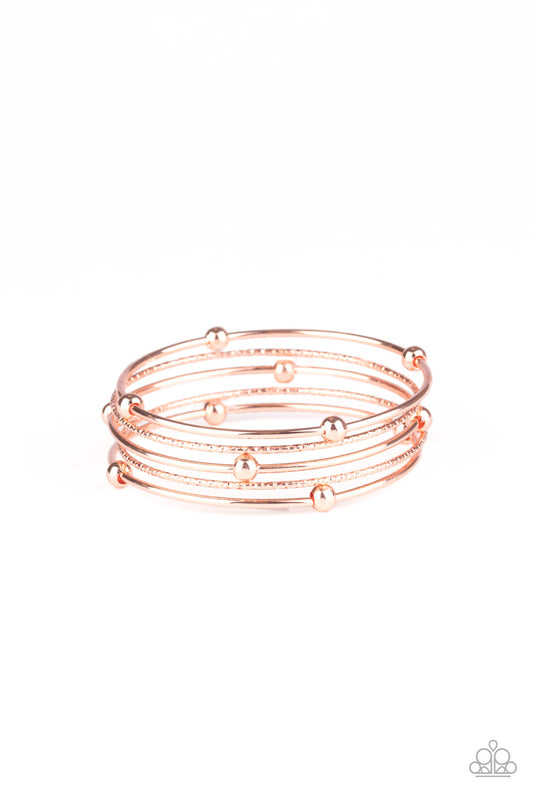Stellar Orbit - Copper Bangle Bracelet Set - Princess Glam Shop