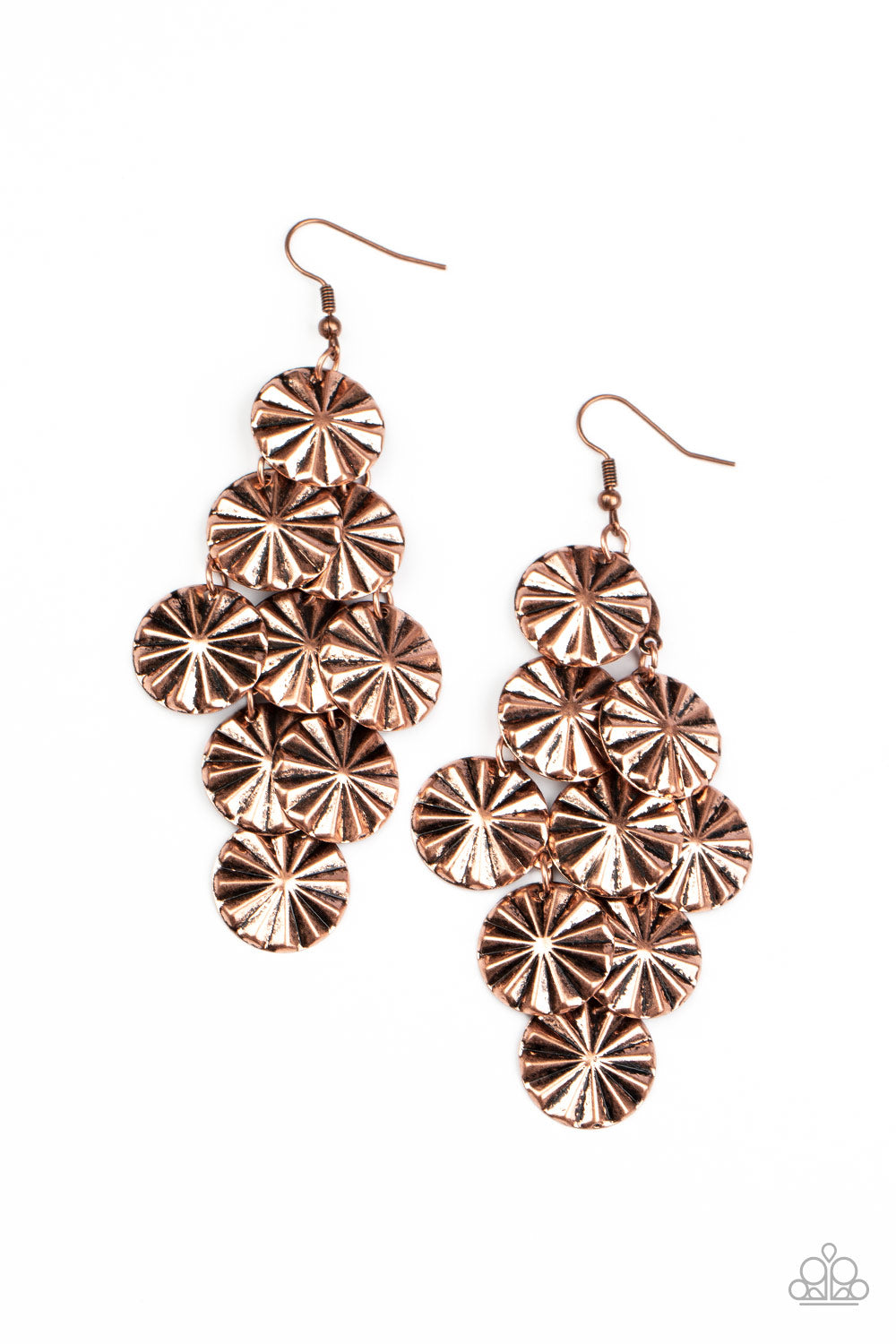 Star Spangled Shine - Copper Earrings - Princess Glam Shop