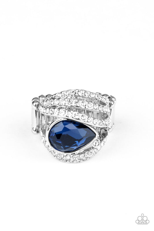 Stepping Up The Glam - Blue Ring - Princess Glam Shop