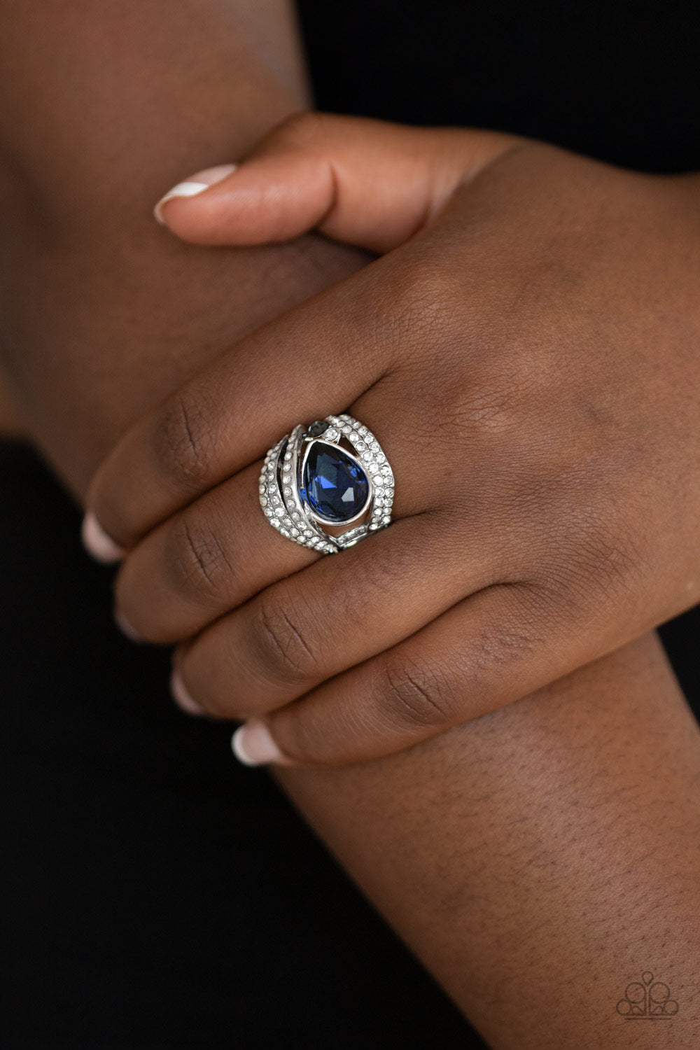 Stepping Up The Glam - Blue Ring - Princess Glam Shop