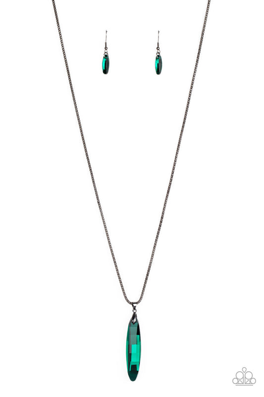 Meteor Shower - Green Necklace Set - Princess Glam Shop