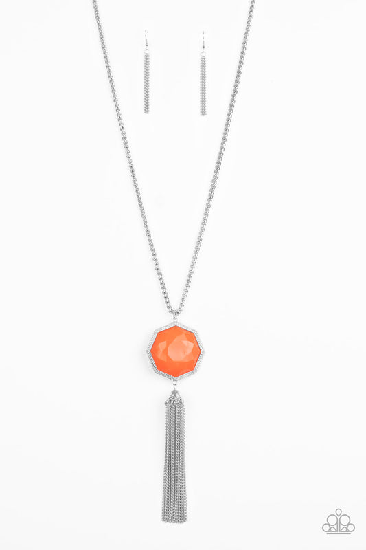 Prismatically Polygon - Orange Necklace Set - Princess Glam Shop