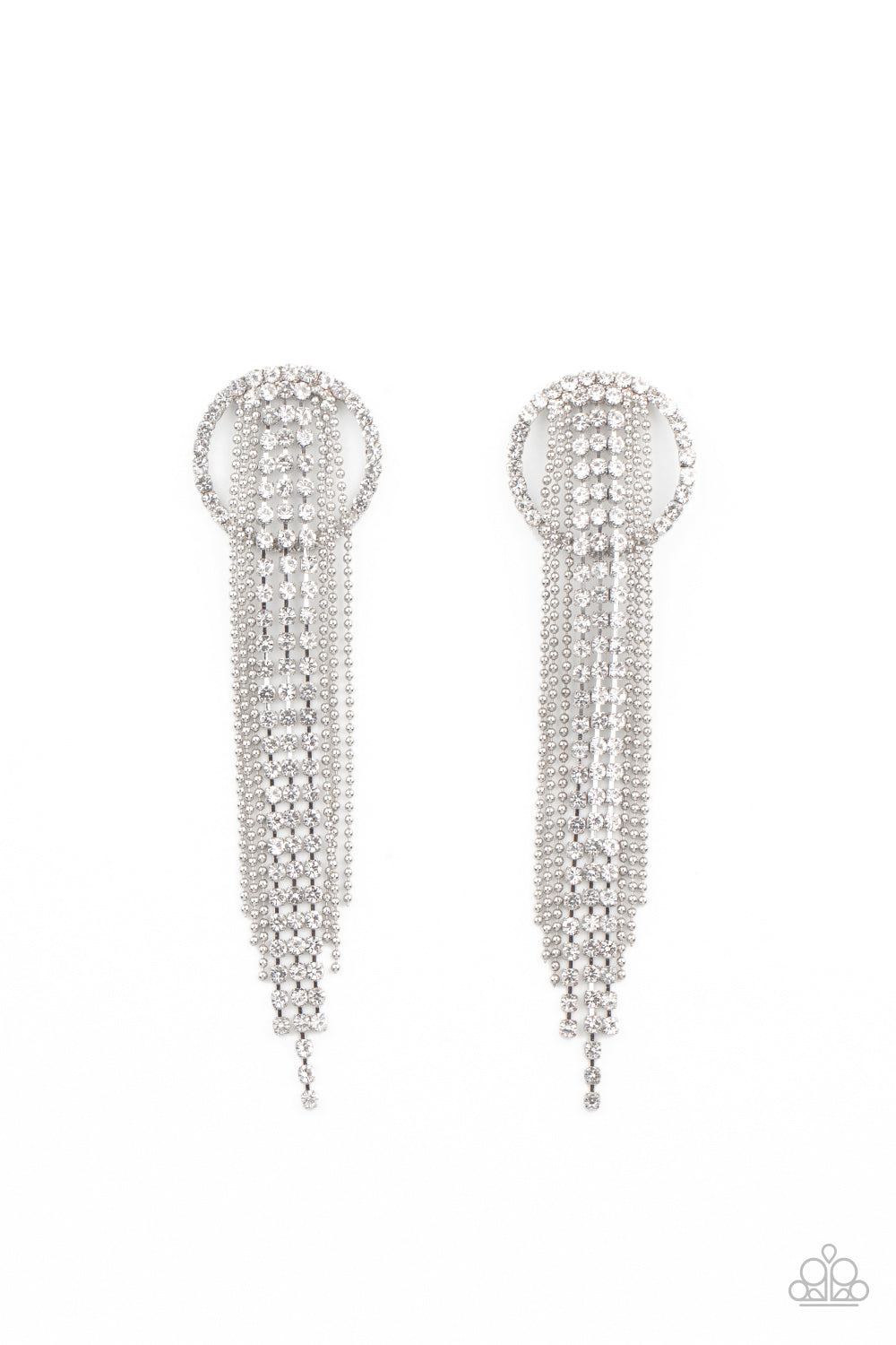 Dazzle by Default White Post Earrings Life of the Party Exclusive - Princess Glam Shop