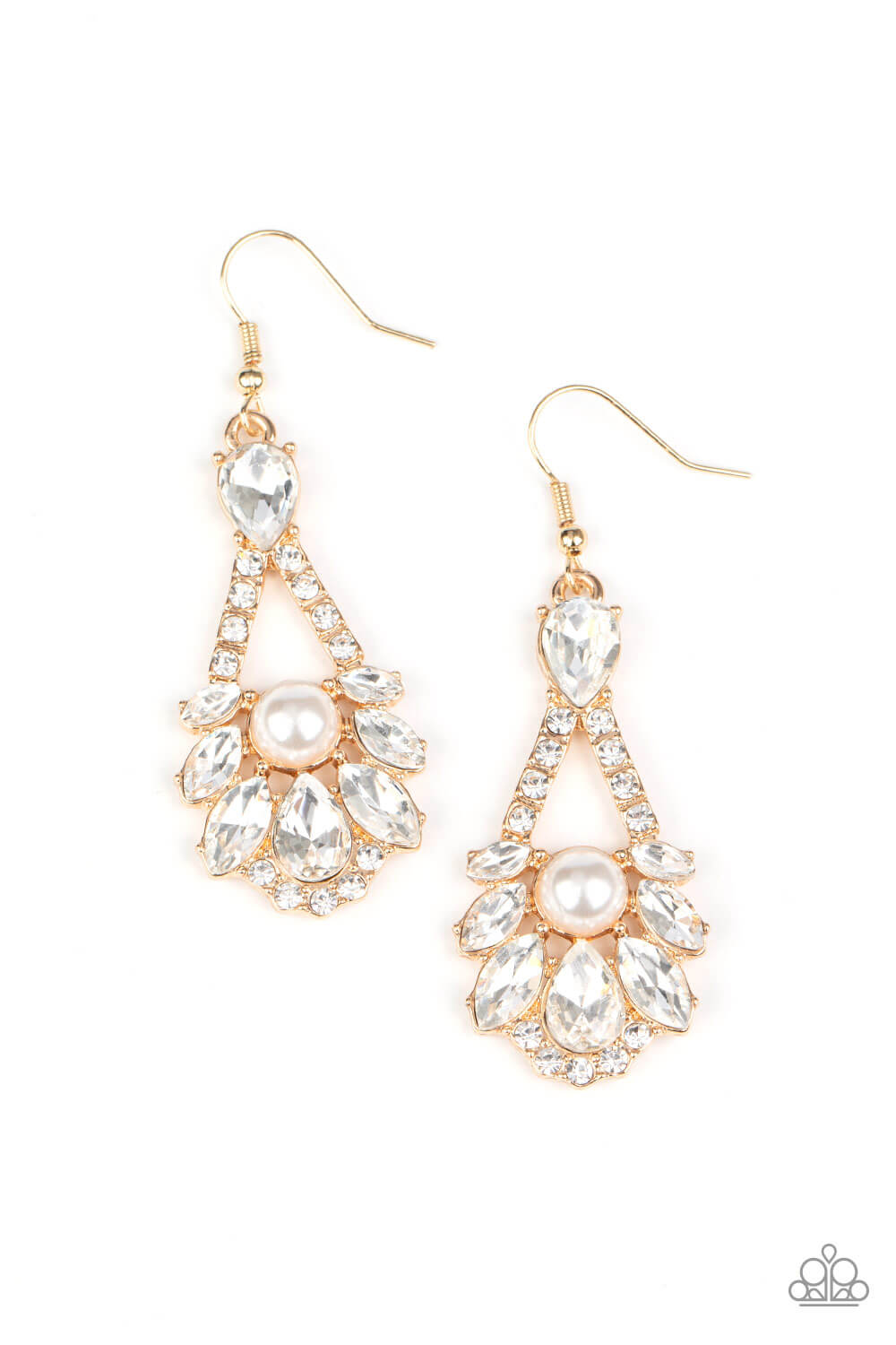 Prismatic Presence Gold Earrings February Life of the Party Exclusive - Princess Glam Shop