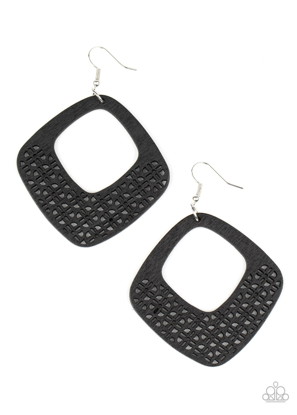 WOOD You Rather - Black Earrings - Princess Glam Shop