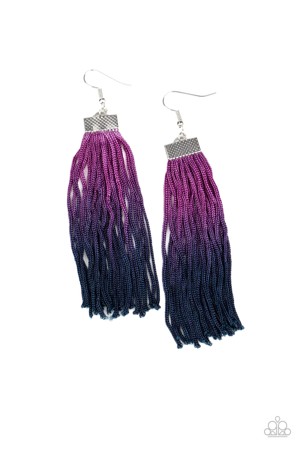 Dual Immersion - Purple Ombre Earrings - Princess Glam Shop