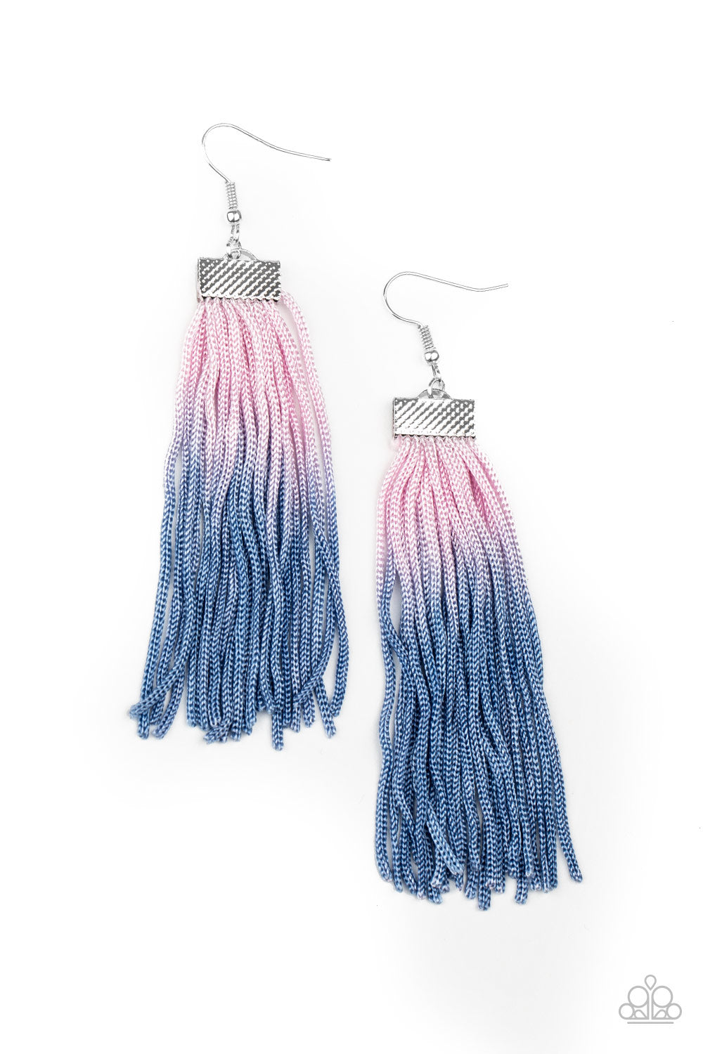 Dual Immersion - Pink & Blue Ombre Earrings - Princess Glam Shop