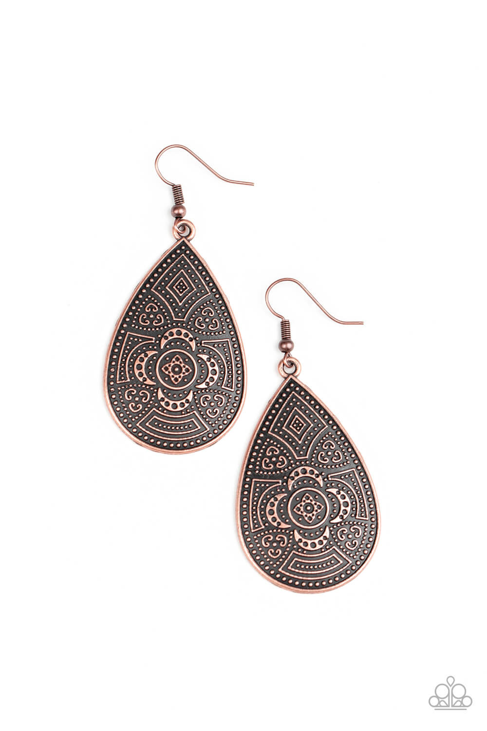 Tribal Takeover - Copper Eaerrings - Princess Glam Shop