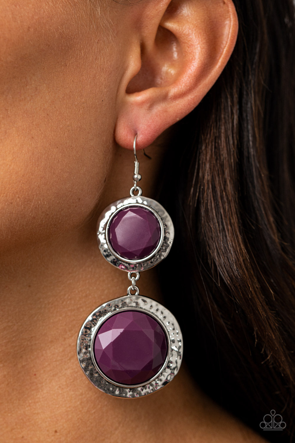 Thrift Shop Stop - Purple Earrings - Princess Glam Shop