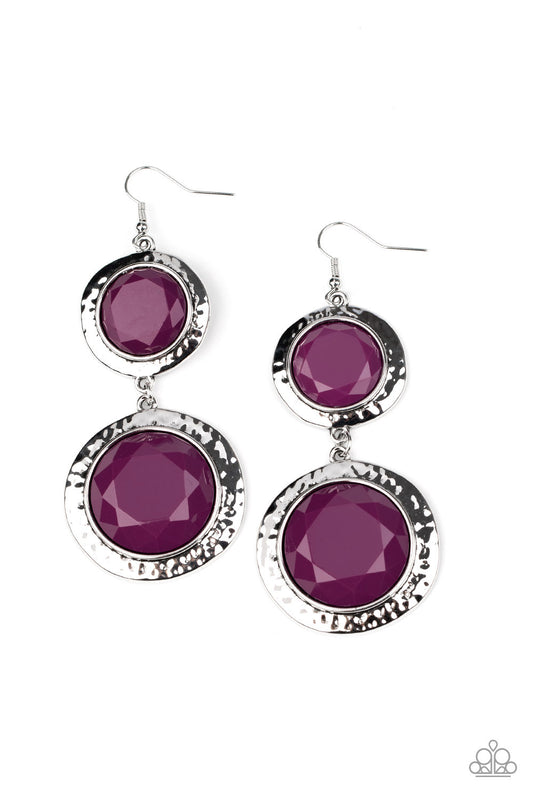 Thrift Shop Stop - Purple Earrings - Princess Glam Shop