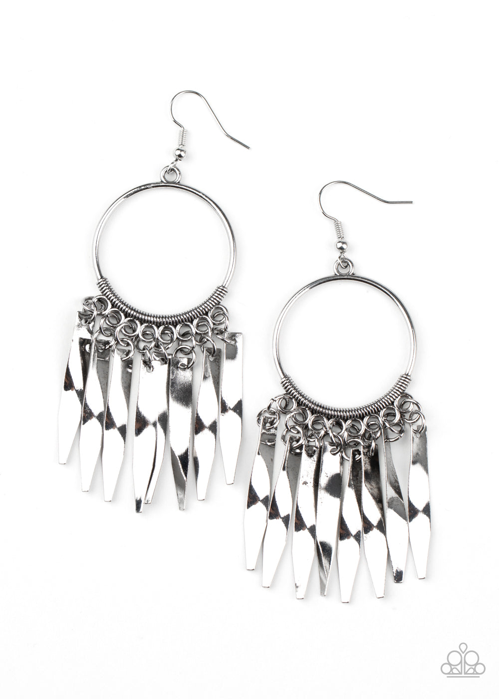 Let GRIT Be! - Silver Earrings - Princess Glam Shop