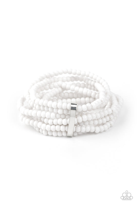 Thank Me LAYER - White Bracelet - Princess Glam Shop