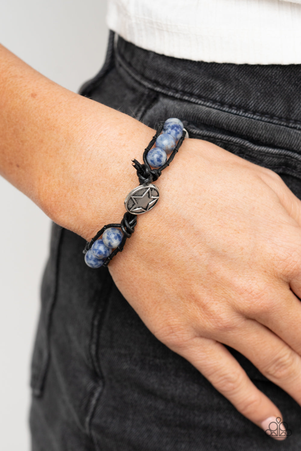 Homespun Stones - Blue Stone Bracelet - Princess Glam Shop