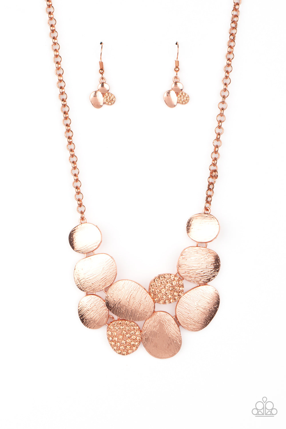 A Hard LUXE Story - Copper Necklace Set & Tough LUXE - Copper Bracelet - Combo - Princess Glam Shop