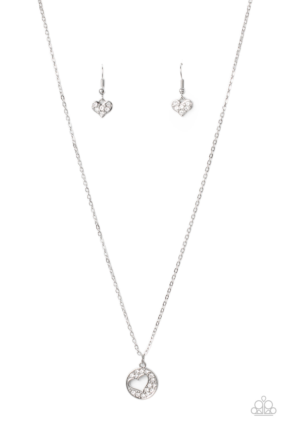 Bare Your Heart - White Necklace Set - Princess Glam Shop