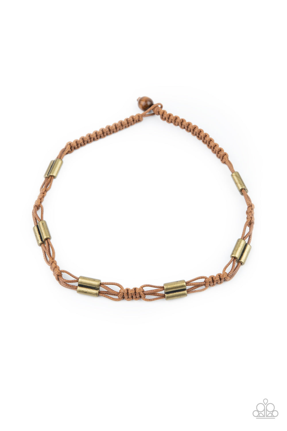Offshore Drifter - Brown Men's Necklace & Always Adrift - Brown Urban Bracelet Combo - Princess Glam Shop