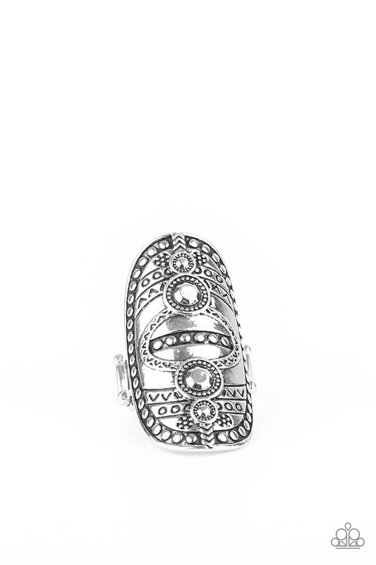 Tiki Trail - Silver Ring - Princess Glam Shop