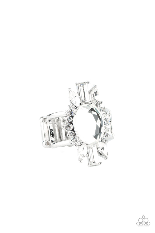 Icy Icon - White Ring - Princess Glam Shop