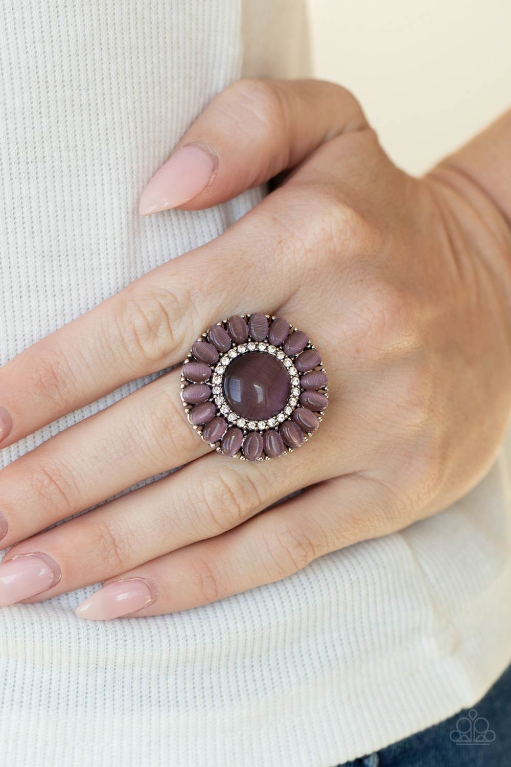 Elegantly Eden - Purple Ring - Princess Glam Shop