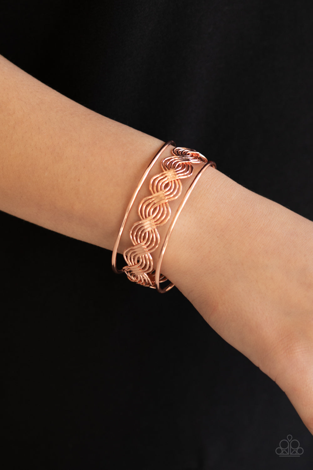 WEAVE An Impression - Copper Cuff Bracelet - Princess Glam Shop