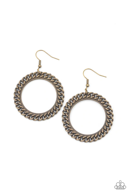 Above The RIMS - Brass Earrings - Princess Glam Shop