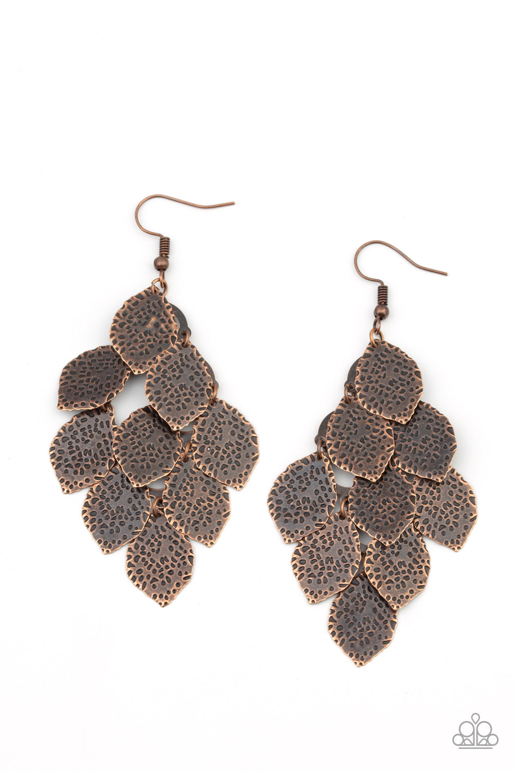 Loud and Leafy - Copper Earrings - Princess Glam Shop