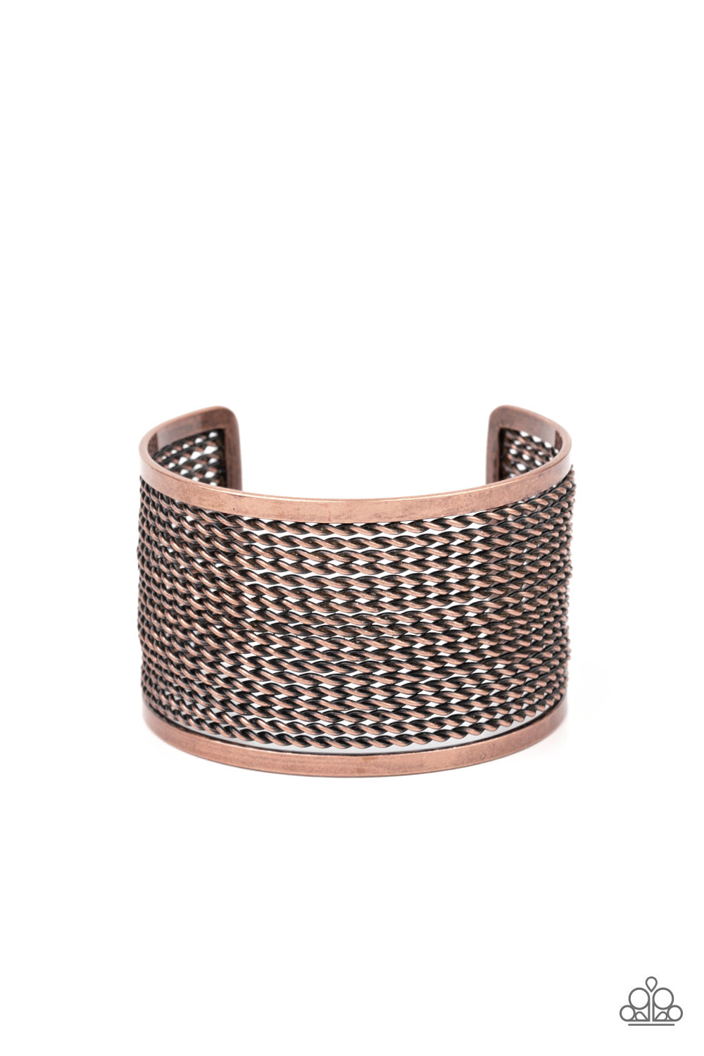 Stacked Sensation - Copper Cuff Bracelet - Princess Glam Shop