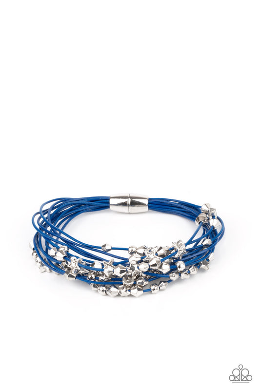 Star-Studded Affair - Blue Magnetic Bracelet - Princess Glam Shop