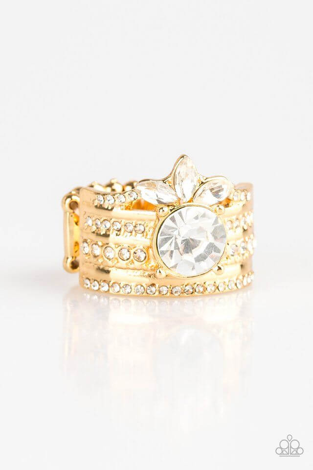 Top Dollar Bling - Gold Ring - Princess Glam Shop