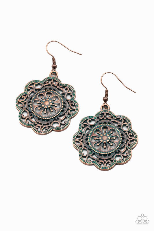 Western Mandalas - Copper Earrings - Princess Glam Shop