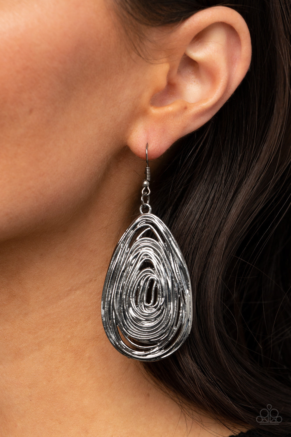 Rural Ripples - Black Earrings - Princess Glam Shop