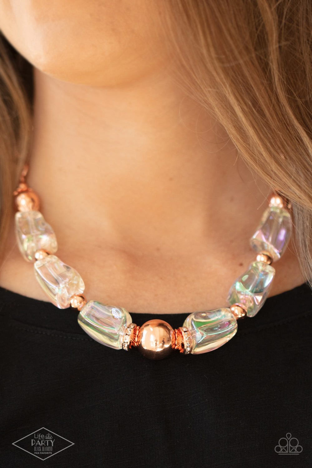 Iridescently Ice Queen - Copper Necklace Set - Princess Glam Shop