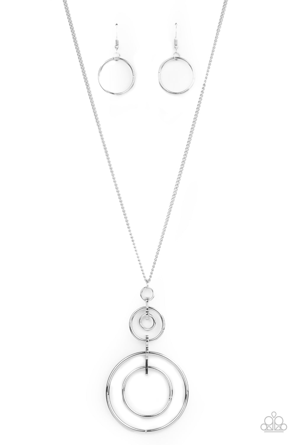 The Inner Workings - Silver Necklace Set - Princess Glam Shop