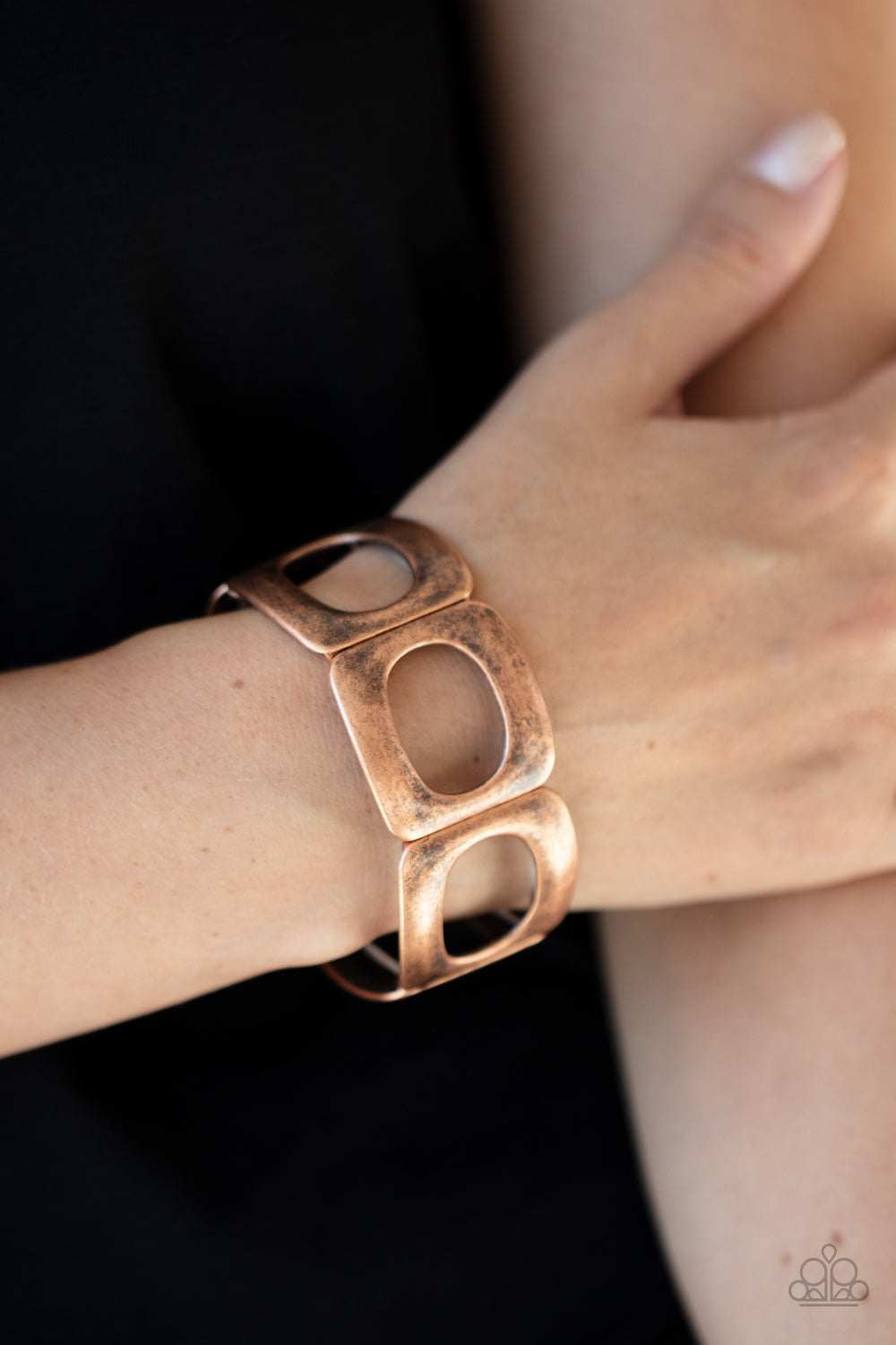 In OVAL Your Head - Copper Bracelet - Princess Glam Shop