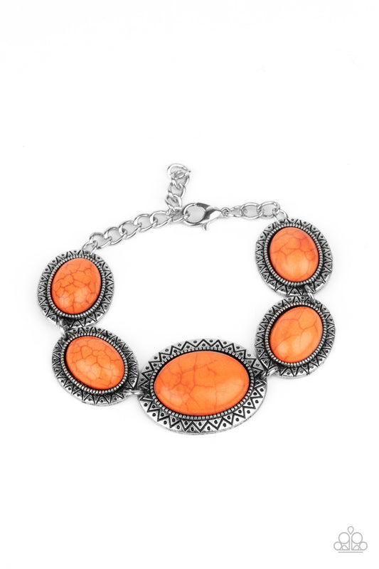 MESA Time Zone - Orange Stone Bracelet - Princess Glam Shop