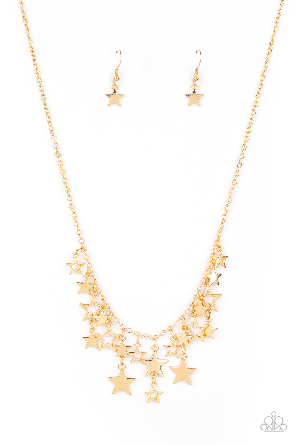 Stellar Stardom - Gold Necklace Set - Princess Glam Shop