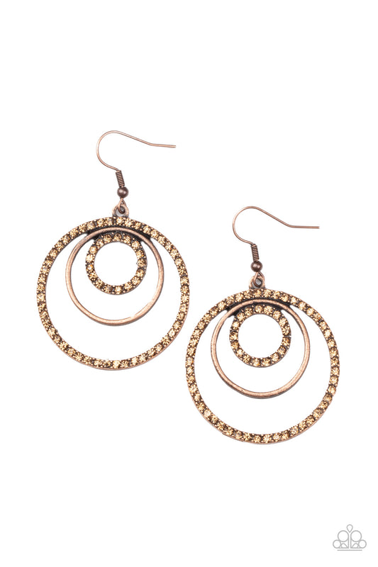Bodaciously Bubbly - Copper Earrings - Princess Glam Shop