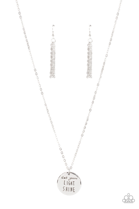 Light It Up - Silver Necklace Set - Princess Glam Shop