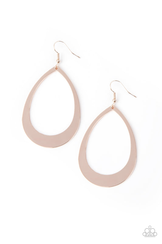 Fierce Fundamentals - Rose Gold Earrings - Princess Glam Shop