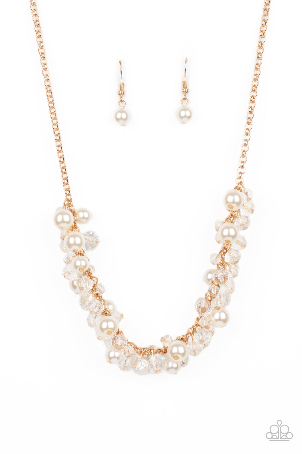 Pardon My FRINGE - Gold & White Necklace Set - Princess Glam Shop