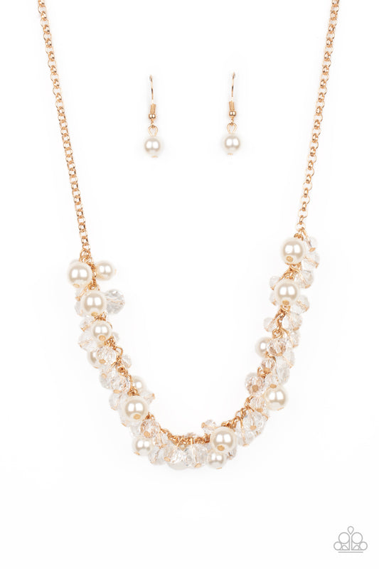 Pardon My FRINGE - Gold & White Necklace Set - Princess Glam Shop