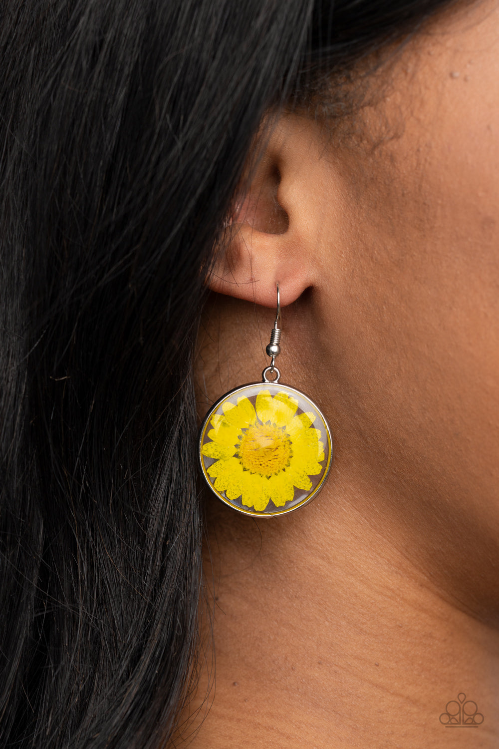Forever Florals - Yellow Earrings - Princess Glam Shop
