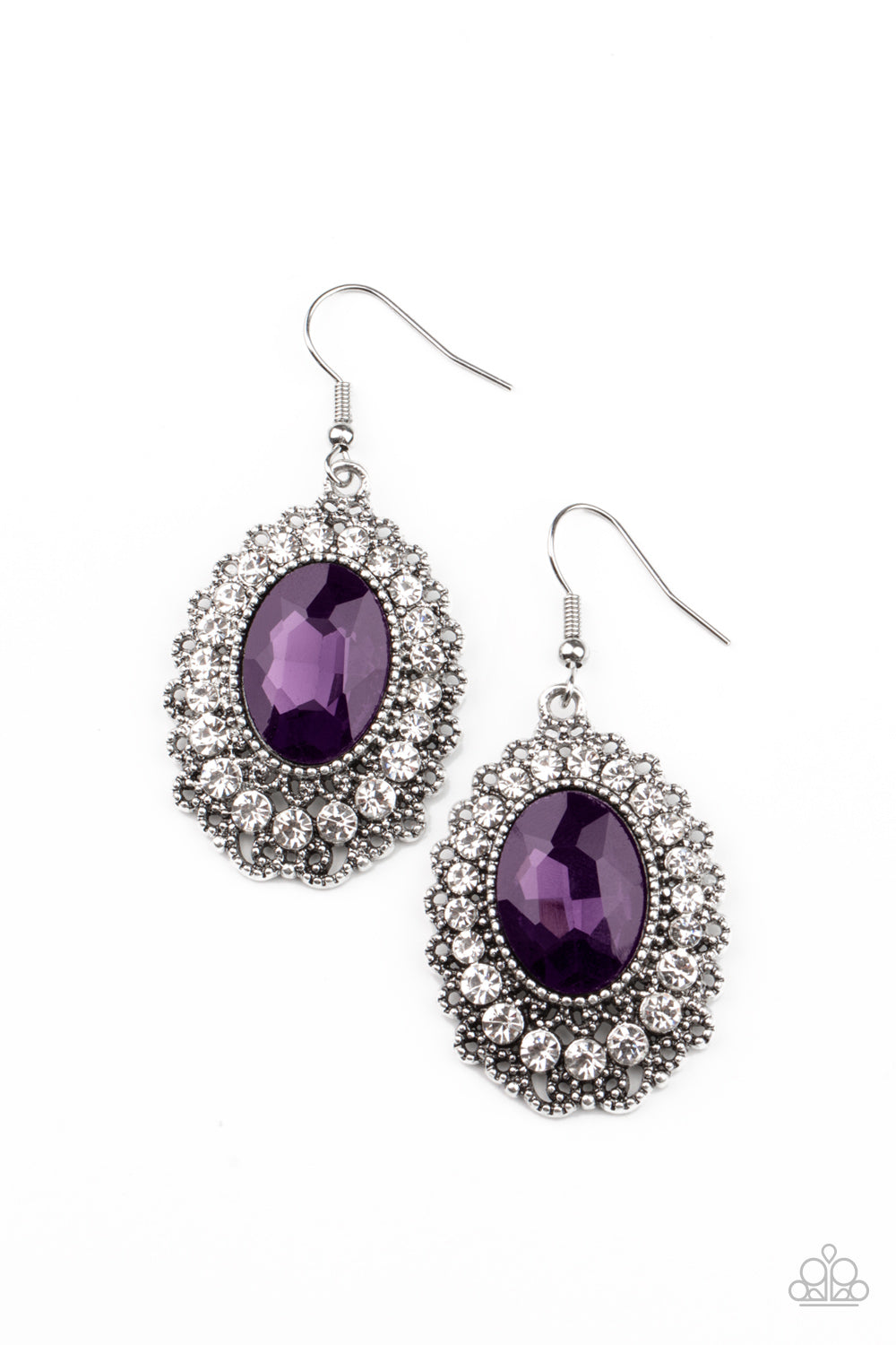 Glacial Gardens - Purple Earrings - Princess Glam Shop