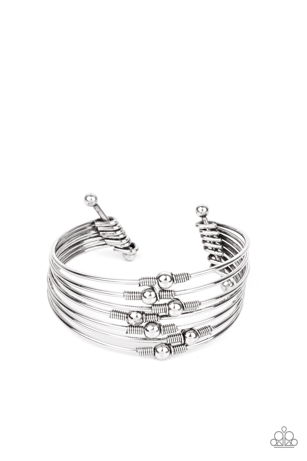 Industrial Intricacies - Silver Cuff Bracelet - Princess Glam Shop