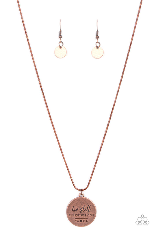 Be Still - Copper Necklace Set - Princess Glam Shop