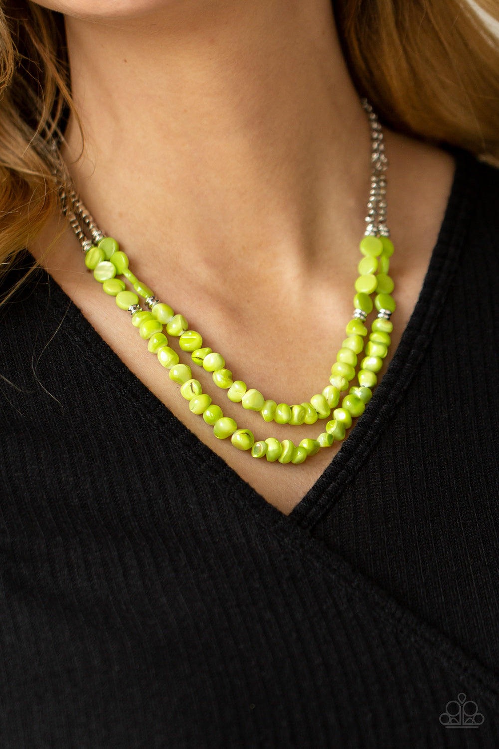 Staycation Status - Green Necklace Set - Princess Glam Shop