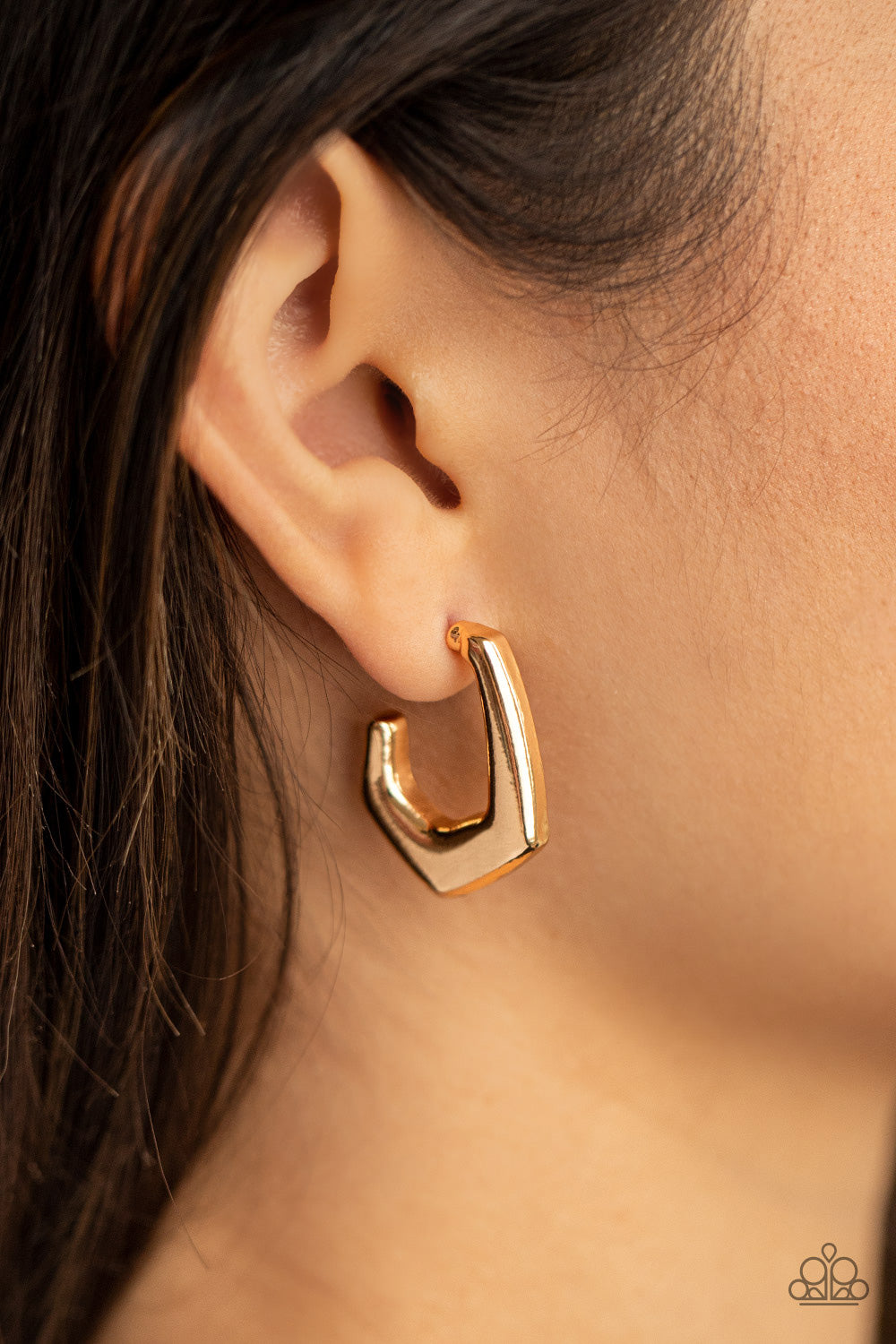On The Hook - Gold Hoop Earrings - Princess Glam Shop