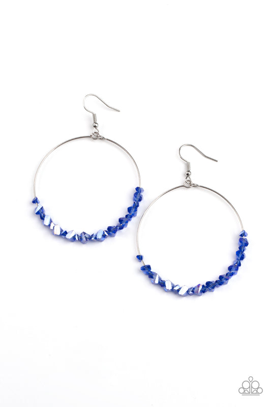 Glimmering Go-Getter - Blue Earrings - Princess Glam Shop