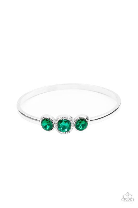 Royal Demands - Green Hinge Bracelet - Princess Glam Shop