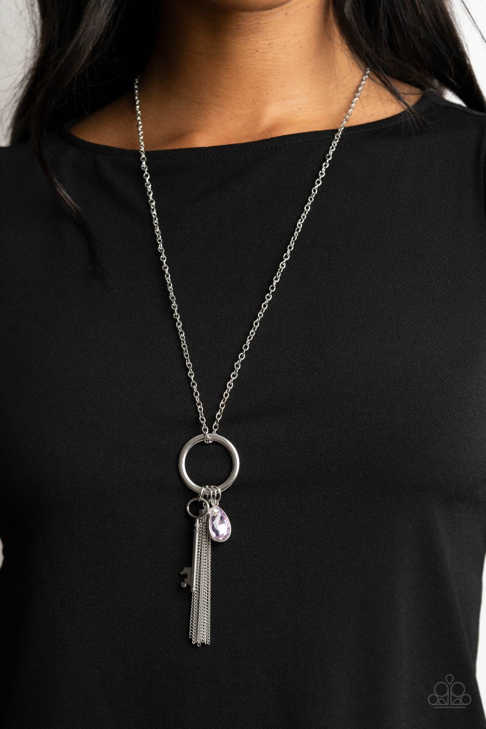 Unlock Your Sparkle - Purple Necklace Set - Princess Glam Shop